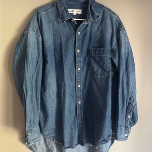 Aritzia Denim Forum The ‘80s Comfy Denim Shirt